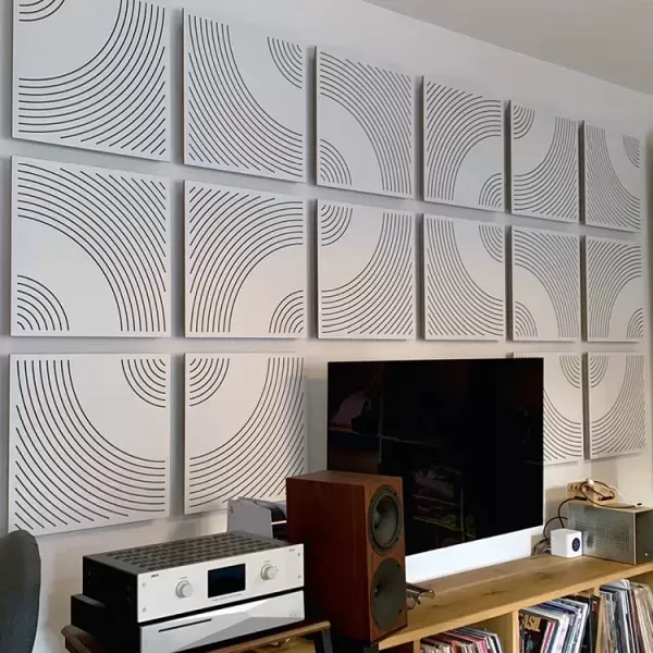 Akustikplatten in einem Wohnzimmer